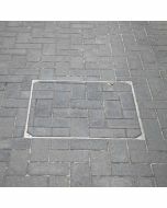 Klinkerdeksel aluminium 50x50x8