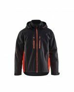 Blaklader Winterjas zwart/fluo rood - maat M