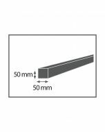 Keper geschaafd RND 50x50mm (lengte 3,00m)