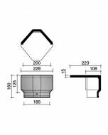 Koramic Actua 10LT Hoekige Beginvorst Antraciet mat