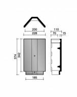 Koramic Actua 10LT Hoekige Vorst / Noordboom Antraciet mat