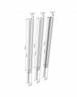 Maes Betonpaal Tussenpaal Rabat breed 275x11,5 (220)