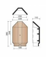Koramic Actua 10LT Hoekige Beginnoordboom Antraciet mat