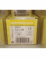 PGB Spaanderplaatschroef VK-Z 3,5x20mm (200 stuks)