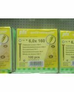 PGB Spaanderplaatschroef VZK-T 6,0x160mm (100 stuks)