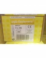 PGB Spaanderplaatschroef VK-Z 3x45mm (200 stuks)