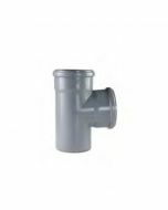 Nicoll PP T-stuk 90° M/M/S Ø40 grijs