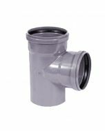 Nicoll PVC T-stuk 90° M/M/S Ø160 grijs