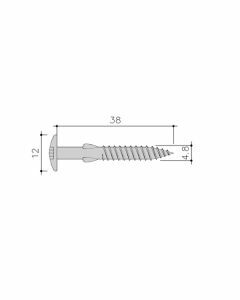 Eternit Cedral Bolkopschroef C54 Muis 4,8x38mm (100 stuks)