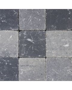 Coeck Getrommelde Klinker 15x15x6 grijs-zwart