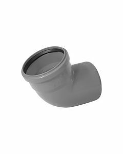 Nicoll PVC Bocht 67° M/S Ø125 grijs