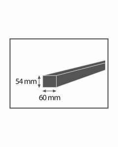 Keper ruw gedrenkt Douglas 54/60 (lengte 6,10 m)