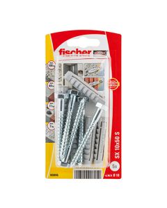 Fischer Spreidplug SX 10x50 met schroef (5 stuks)