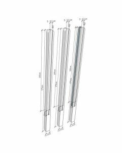 Maes Betonpaal Tussenpaal Rabat breed 275x11,5 (220)