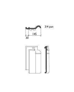 Monier Postel 20 Driekwartpan Natuurrood