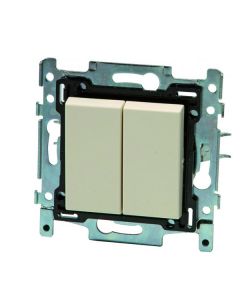 Niko Wisselschakelaar dubbel original cream