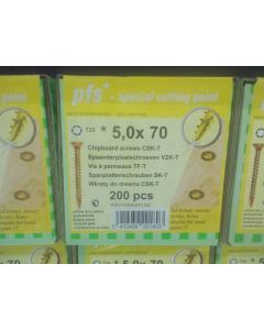PGB Spaanderplaatschroef VZK-T 5,0x070mm (200 stuks)