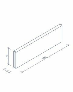Remacle Boordsteen tand-en-groef 100x25