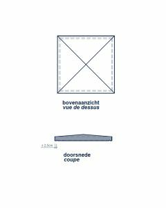 Remacle Pilaarkap 50/50