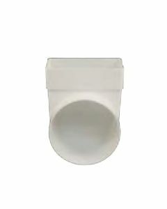 Renson Hoekverbinding 7017 90° plat/rond 204x60mm-Ø125mm wit