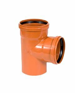 Nicoll PVC T-stuk 90° M/M/S Ø110 oranje